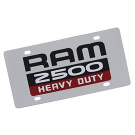 Eurosport Daytona- Compatible with -, Dodge RAM 2500 Heavy Duty - Stainless Steel License Plate