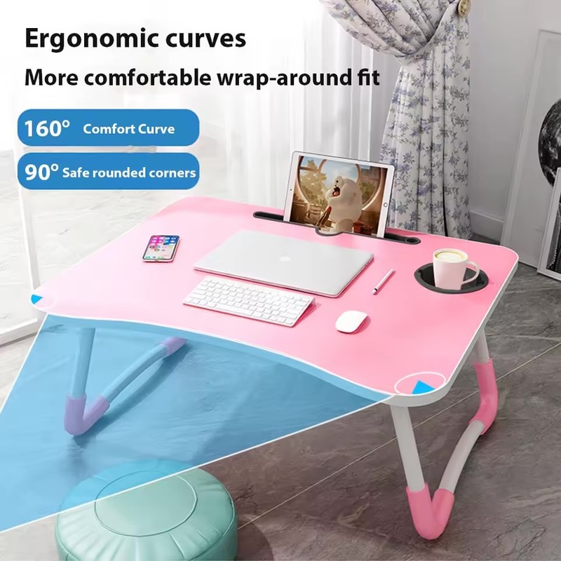 Portable Folding Laptop Desk Bed Tray Table with Foldable Legs