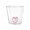 H&h Set of 6 Bicchieri Borosilicato Cuore Assortiti CC 300