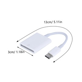 Gatuida USB Type-c to Card Reader High-Speed Portable Adapter for Pro Laptops Versatile Memory Management Device for Easy Data Transfer and Access