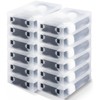 Sintuff 12 Pack Large Boot Storage Boxes with Lids for