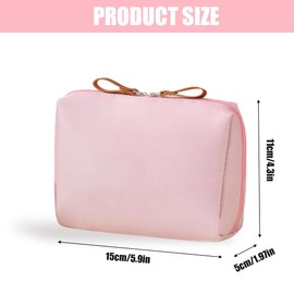 VODAFQS Kosmetiktasche, tragbarer Reise-Kulturbeutel für Damen, Nylon-Kosmetiktasche, wasserdichter Kosmetik-Organizer, Make-up-Tasche mit Reißverschluss