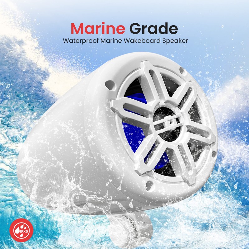 Pyle 4" Waterproof Speaker System, 2-Way Full Range Marine Speakers