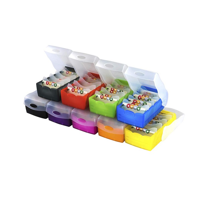 HAN Croco flashcard Box, Easy to Learn Vocabulary with 5-Compartment