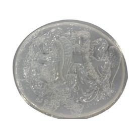 Oval Angels Plastic Craft Mold use Concrete or Cement to Make Stepping Stones, Garden Plaques 7162