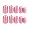 Hkanlre Uñas Postizas De Color Rosa Con Cobertura Total, Uñas