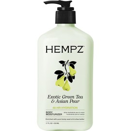 Hempz Exotic Herbal Body Moisturizer, Green Tea and Asian Pear, 17 Fluid Ounce