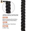 BECUS Braided Ponytail Extension,Mebeli Braid Extensions Long Braided Ponytail Extension