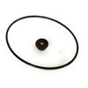 7QT Oval Glass Lid with Silicone Ring Replacement for Hamilton