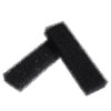 Cobalt Aquatics Duo-Filter UV 500 Replacement Sponges (2 Pack), Black