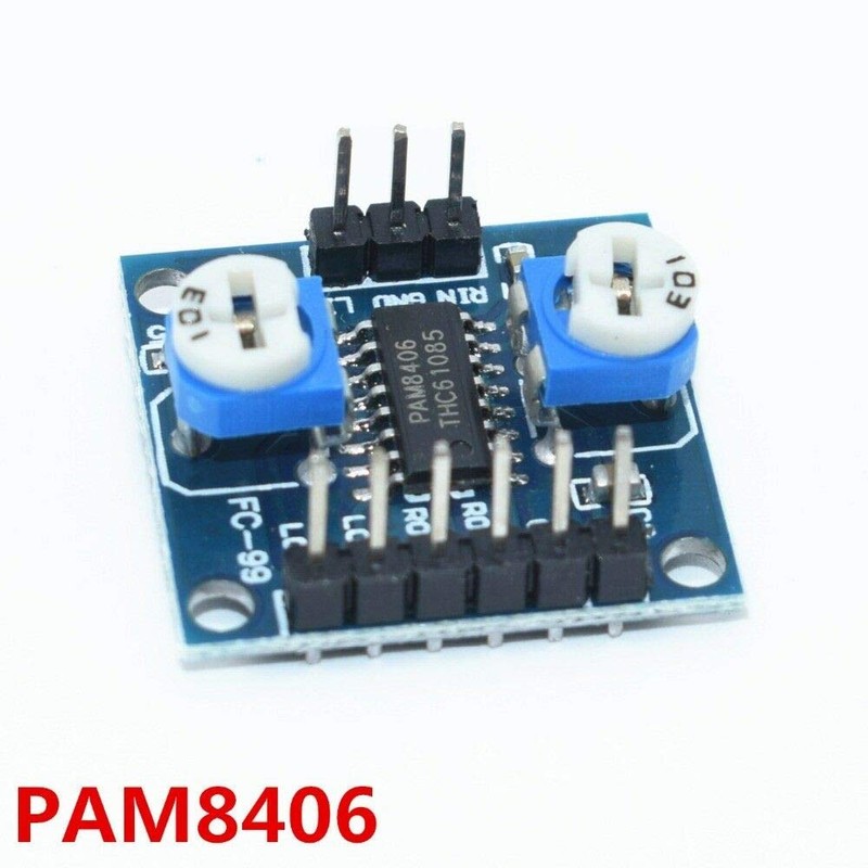 TECNOIOT 5pcs PAM8406 Digital Amplifier Board 5Wx2 Stereo with Volume