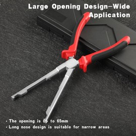 Boxonly Angled Jaw Glow Plug Harness Removal Pliers – Heavy-Duty Diesel Engine Connector Tool for Tight Space Access – Carbon Steel Remover Clamp for Sprinter, Silverado, F-Series, Jetta