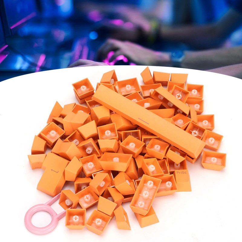 PBT Keycaps Ergonomic Design Oil Resistant Colorful 108 Key Video