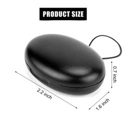 XIHIRCD Ear Plug Carrying Cases, Potable Storage Earplug Box with Travel Keychain Ear Plug Organizer Earbud Case Small Storage Earphone Case for Travel (Oval)
