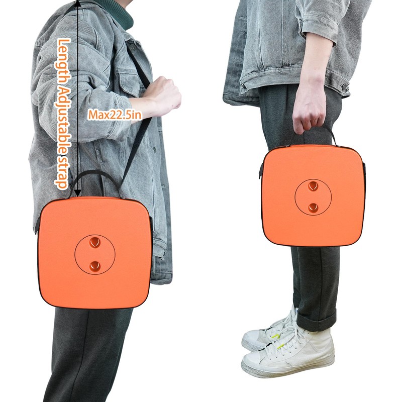 Boreeman Upgraded Collapsible Stool, Square Portable Stool, Lightweight Yet More