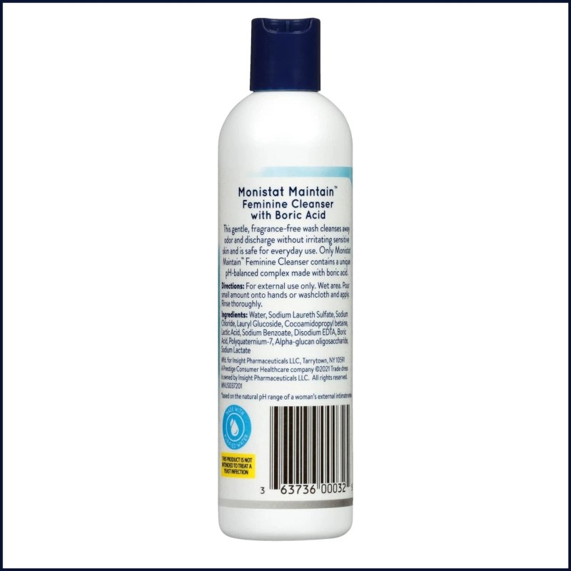 "Brand": "Monistat" Monistat Boric Acid Feminine Cleanser, 10 oz -
