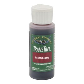 TransTint Mahogany Dyes - Concentrated Liquid & Natural Fabric Dye - Intermixable Non-Flammable Red Mahogany Wood Stain - Easy-to-Apply Natural Dye Solution for Tinting Woodworking Touch Up & More