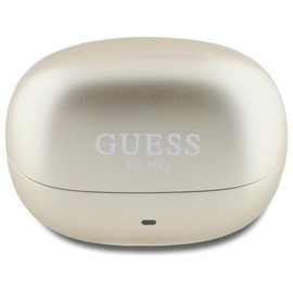 CG Mobile Guess Bluetooth Headphones TWS + Docking Station Capsule Printed Logo Gold