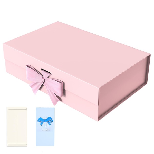 BEJETCA Gift Box with Lid for Presents with Ribbon and