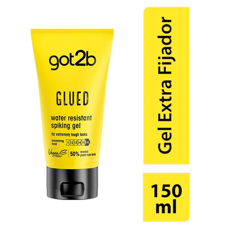 got2b Gel para el Cabello Glued Water Resistant Spiking Gel,