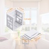 AuRiver 8 PCS Plastic Bracket Blind Brackets 1 Inch White