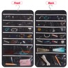 DIOMMELL Hanging Jewelry Organizer 47 Pockets with Zipper for Earrings