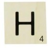 MegaCrea DIY Large Wooden Letter Scrabble Style 10cm