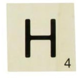 MegaCrea DIY Large Wooden Letter Scrabble Style 10cm