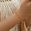 BSTGFTF Star Bracelet for Women 18k Gold Plated with Solid