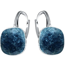 Silver Earrings Exclusive Brand Crystal Designs – High-Quality Silver 925 Earrings for Women in Various Shades and Colours, Sterling Silver, Cubic Zirconia