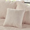 Pemberly Row Contemporary Polyester Microfiber Daybed Cover Set in Pink