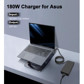 180W 6.0x3.7mm Tip Charger for ASUS ROG Zephyrus G14 GA401 GA401IV G15 GA502 M16 GU603 TUF A15 F15 A17 F17 FX505 FX505D FX505DU FX505DT FX505GE FX505GT Adapter