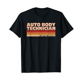 Car Repair Painter Retro Flag Auto Body Technician T-Shirt