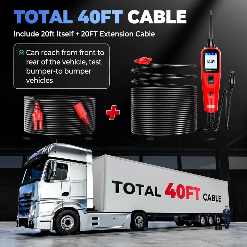 Autel PowerScan PS100 Circuit Tester Electrical Diagnostic Power Probe 12V/24V