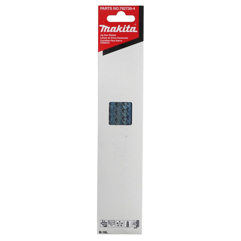 Makita 792730-4 Jig Saw Blade, T Shank, HCS, 7-1/8" x