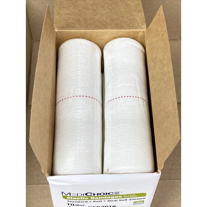 MediChoice Elastic Bandage 6" x 5 Yd Standard, Knit, Dual