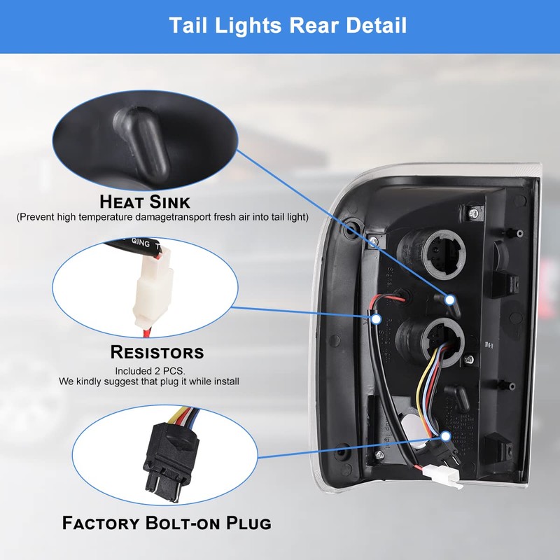 Nixon Offroad Tail Lights for Ford Ranger 2001 2002 2003