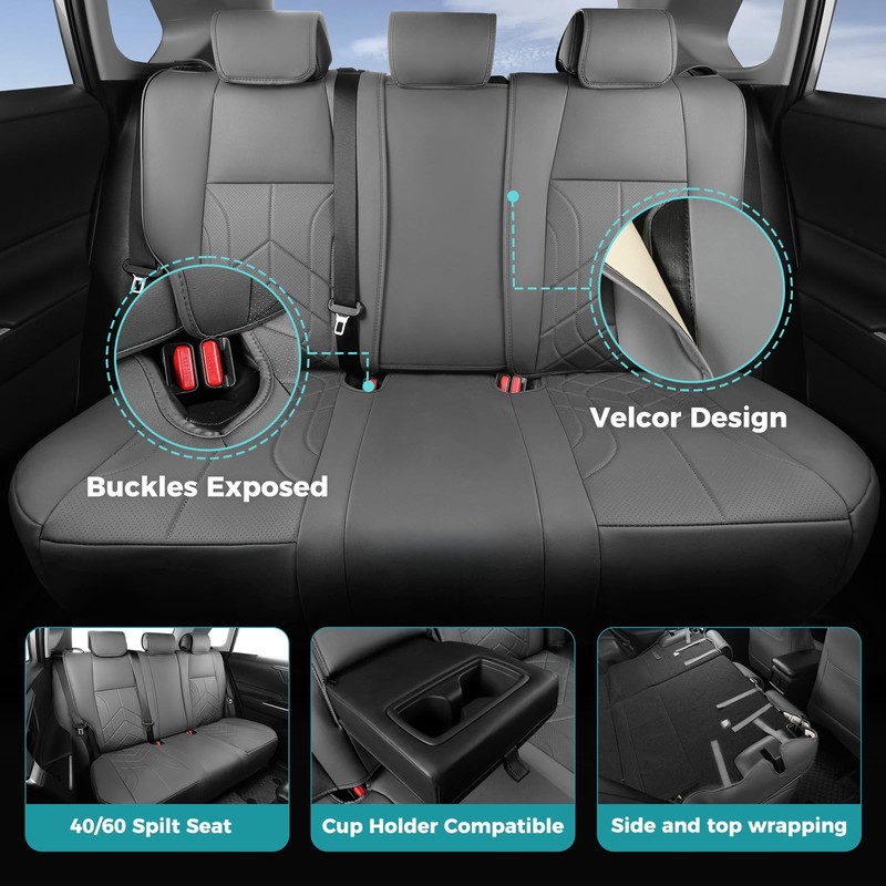 FEINEPRO for Toyota RAV4 Seat Covers 2019-2025 Hybrid XLE LE