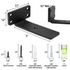 HITOMEN Heavy Duty Floating Shelf Brackets, 5-Inch (1/5'' Thick) Hidden