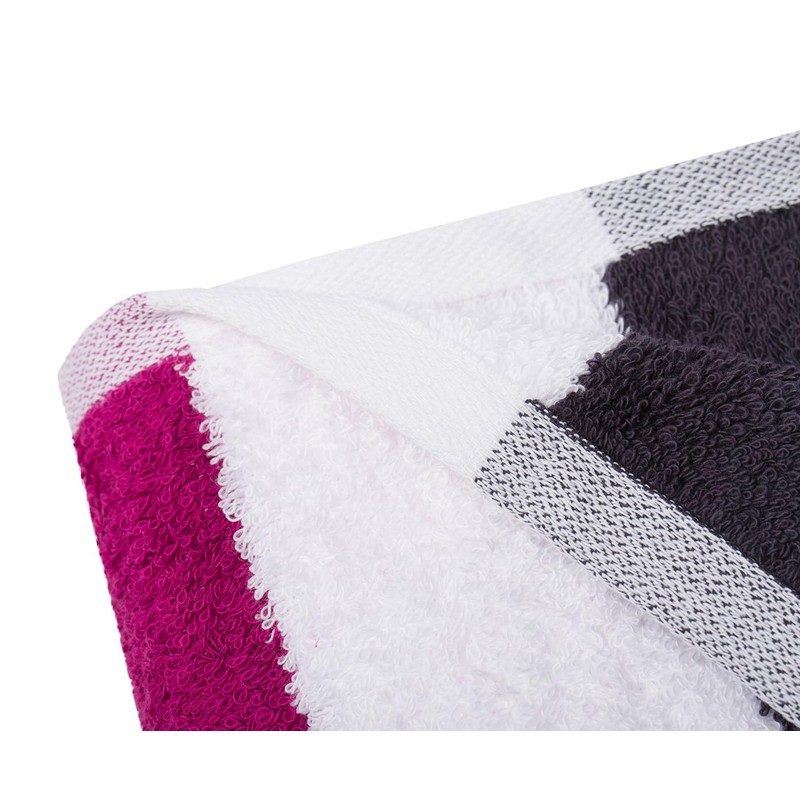 Gözze - New York Striped Bath Towel, Soft and Absorbent,
