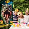Dinosaur Birthday Banner Dino Door Banner Porch Sign for Boys