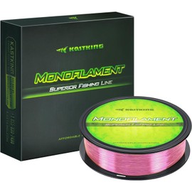 KastKing Línea de pesca de monofilamento premium, amortiguador rosa, 300 yardas, 6.8 kg