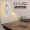 HYMELA M04 Dimmable Wall Mounted Sconces Reading Light Bedside Lamp