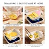 SLONUVLND Tamagoyaki Pan,Japanese Omelette Pan,White Tamagoyaki Egg Pan, Non Stick
