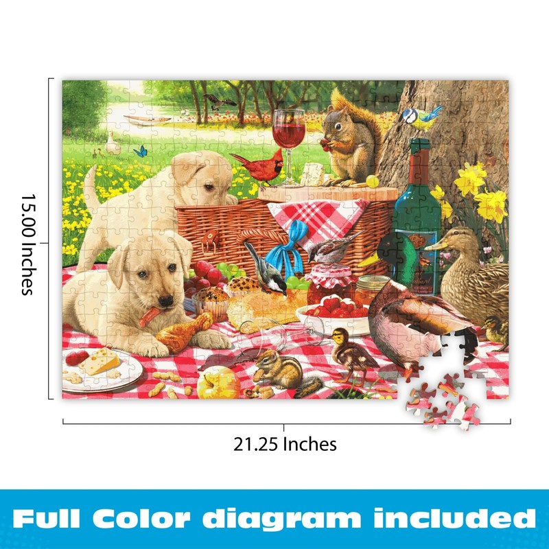 Buffalo Games - Picnic Raiders - 300 Piece Puzzle for