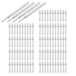 400 Pcs Double Headed Skirting Board Nail, Seamless Skirting Board Nail, No Trace Skirting Board Nail, Skirting Thread Nail with Sleeve Tool