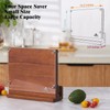 ENOKING Magnetic Knife Block with Acrylic Shield, Double Side Kitchen