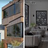 ConCus-T Total Blackout Window Privacy Film Tulip Engraving Window Decals,
