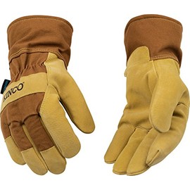Kinco HydroFlector Lined Waterproof Suede Pigskin Palm with Safety Cuff