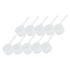 10 Cucharas Medidoras Transparentes con Escala, Cucharas Medidoras Reutilizables deLargo